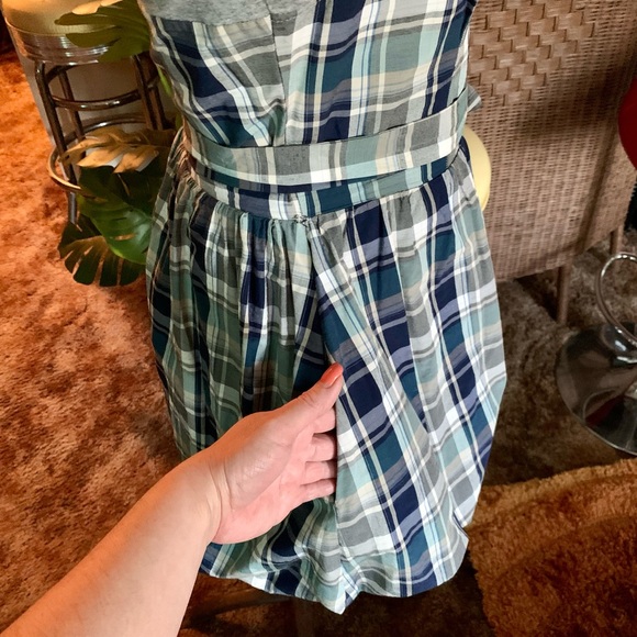 TOPSHOP size 8 sleeveless plaid mini dress - Picture 11 of 12